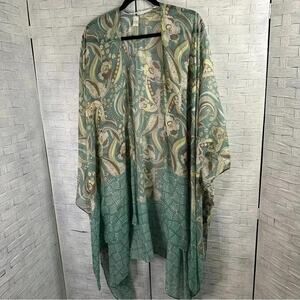 Cato scarf cover-up floral 1 size coastal hippie bohemian coastal grandma beach